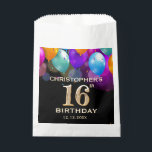 16th Birthday Partyブラック&金ゴールドバルーン フェイバーバッグ<br><div class="desc">16thバースデーパーティーブラックと金ゴールドバルーンと紙吹雪の好意バッグ。さらにカスタマイクリックズを行う場合はカスタマイズ、「IT」ボタンをクリックし、このテンプレートを変更するために当社のデザインツールを使用する。</div>