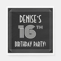 16th Birthday Party:アールデコスタイル+名前をカスタムする