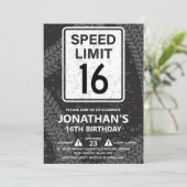 16th Birthday Party for Boy 招待状 (スタンド正面)