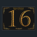 16th Birthday party, Gatsby styl，ブラック金ゴールドグリッター 招待状<br><div class="desc">16日、誕生日パーティー、素晴らしギャツビー、ブラック&金ゴールド、両面、編集可能エレガント。不要な情報の削除または変更。他の図形を試す。カスタマイズのために私たちの他の頼製品を見たことがある。ご感謝してい親切なお言葉に</div>