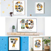 16th Birthday Photo Collage Poster Keepsake ポスター