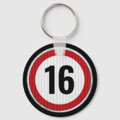 16th Birthday Speed Limit キーホルダー (正面)