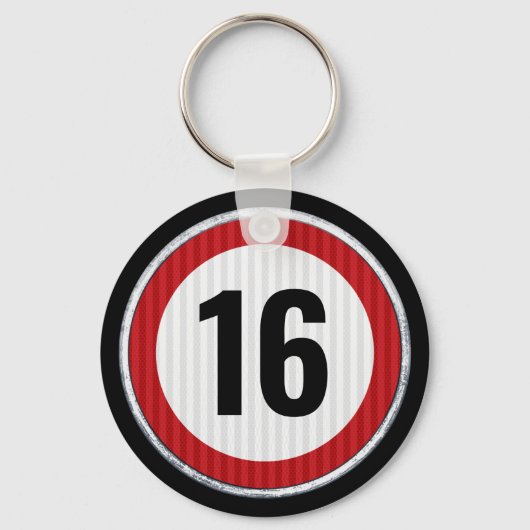 16th Birthday Speed Limit キーホルダー (正面)