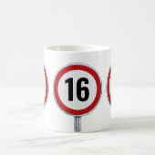 16th Birthday Speed Limit コーヒーマグカップ (中央)