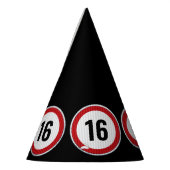 16th Birthday Speed Limit パーティーハット (左)