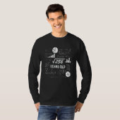 16th Birthday Square Root Math 16 Years Old Bday Tシャツ (正面フル)