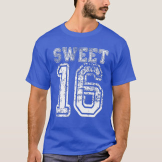 16Th Birthday Sweet Sixn 16 Girls Varsity Grunge Tシャツ