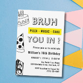 16th Bruh，あなたには誕生日10代のボーイおもしろい 招待状