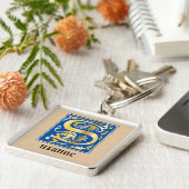 16th Century Mythic Creatures Decorative Capital S キーホルダー (側面)