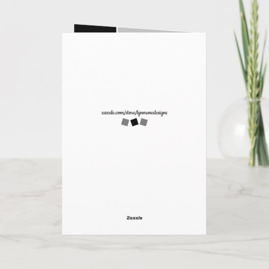 16th still amazing grey and black birthday photo カード (裏面)