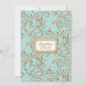 16thSweet sixteenグラムオールドハリウッドリージェンシーピンク 招待状 (正面)