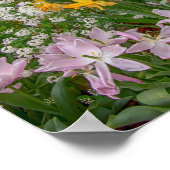 16x12カラフル春の花フル開花 ポスター (角)