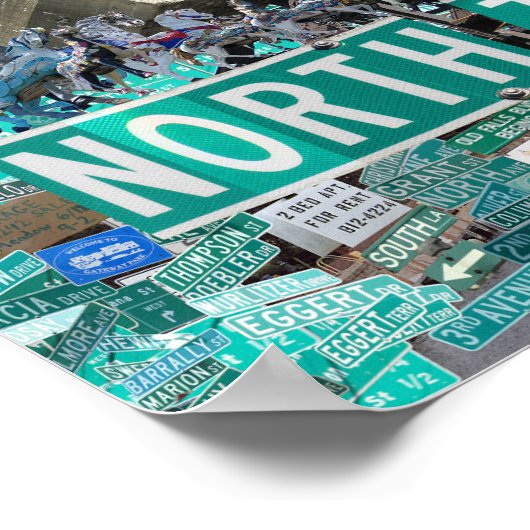 16x12 Poster, Streets of North Tonawanda NY ポスター (角)