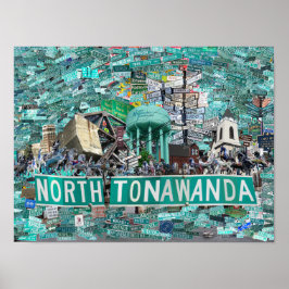 16x12 Poster, Streets of North Tonawanda NY ポスター