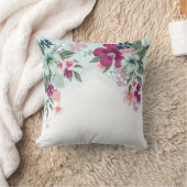 16x16インチ装飾用クッション熱帯花オンブルーグラデーション クッション (ブランケット)