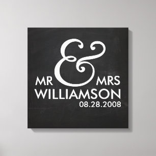 16x16シャルボードキャンバスプリント結婚のデイトアート キャンバスプリント