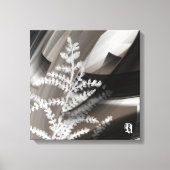 16x16" Terra’s Tender Whisper Abstract Brown Flowe キャンバスプリント (正面)