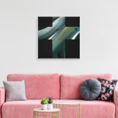 16x16" Trend Abstract Art Canvas Black White Green キャンバスプリント (インサイチュ (リビング))