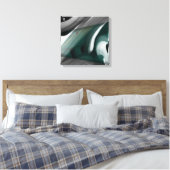 16x16" Trend Abstract Art Canvas Black White Green キャンバスプリント (インサイチュ (寝室))