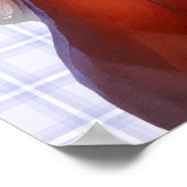 16x19馬のプリントおもしろいのダウンロードが利用可能 ポスター (角)