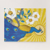 16x20かわいらし Peacockパズルfor Colorblind People ジグソーパズル (横)