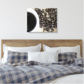 16x20のコーヒーカップを持つコーヒー豆 キャンバスプリント (インサイチュ (寝室))