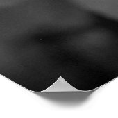 16x20の前面に黒と白の葉ダンデリオン ポスター (角)