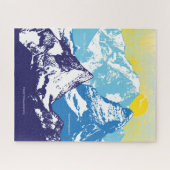 16x20アルペンピークパズル(色盲人向け) ジグソーパズル (横)