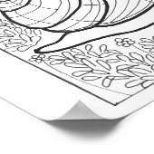 16x20インチジャイアントカタツムリ、ファンタジー花着色 ポスター (角)