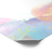 16x20インチレインボーカラフルバブルウェルカム誕生日 ポスター (角)