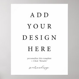 16x20インチ縦型/ポートレートのポスター記号 ポスター