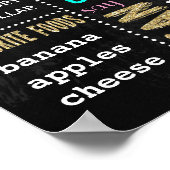 16x20インチ誕生日パーソナライズされた看板 ポスター (角)