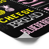 16x20インチFlamingoパイナップル誕生日看板 ポスター (角)