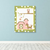 16x20キャンバスアート子供部屋プリントアビーズファームピンク キャンバスプリント (インサイチュ (ウッドフロア))