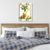 16x20キャンバスアート子供部屋プリントジャングルベビー キャンバスプリント (インサイチュ (寝室))