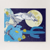 16x20コロブラインドピープル用ハウリングコヨーテパズル ジグソーパズル (横)