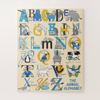 16x20動物アルファベットパズルfor Colorblind Kids ジグソーパズル