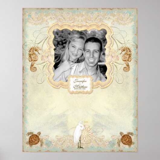 16x20婚約写真の署名ポスター – ファインアート ポスター (正面)