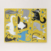 16x20猫好きパズル（カラーブラインド人向け） ジグソーパズル (横)