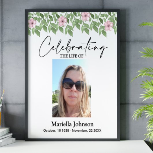 16x20祝の葬儀ポスター ポスター