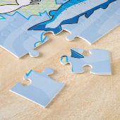 16x20米国動物パズル（色盲） ジグソーパズル (側面)