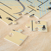 16x20迷路パズルfor Colorblind Kids ジグソーパズル (側面)