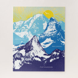 16x20 Alpine Peaks Puzzle for Colorblind People ジグソーパズル