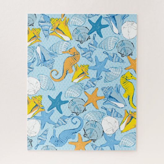 16x20 Shellsパズル（色盲人用） ジグソーパズル (縦)