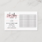 16x24シート結婚のケーキ切断ガイド2x1部分 エンクロージャーカード (正面)