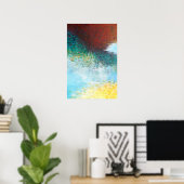 16x24トリプチパート1抽象芸術絵画ズプリント ポスター (ホームオフィス)