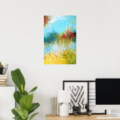 16x24トリプチパート2抽象芸術絵画ズプリント ポスター (ホームオフィス)