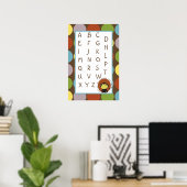 16x24子供部屋アートABCチャートJungle Tales Safari ポスター (ホームオフィス)