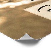 16x24砂地の足跡を持つデシデラタの詩 ポスター (角)