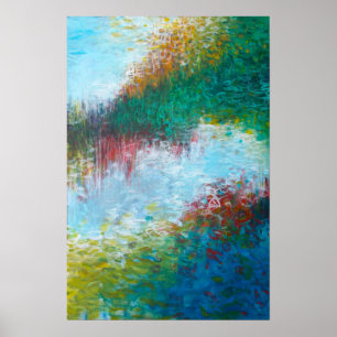 16x24 Triptych Part 3抽象芸術絵画のアートプリント ポスター